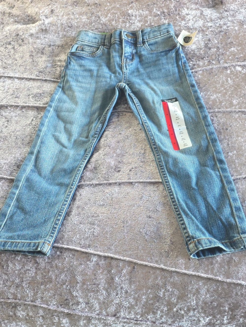 NWT George Boys Size 4 Stretch Slim Fit Jeans With Adjustable Waist